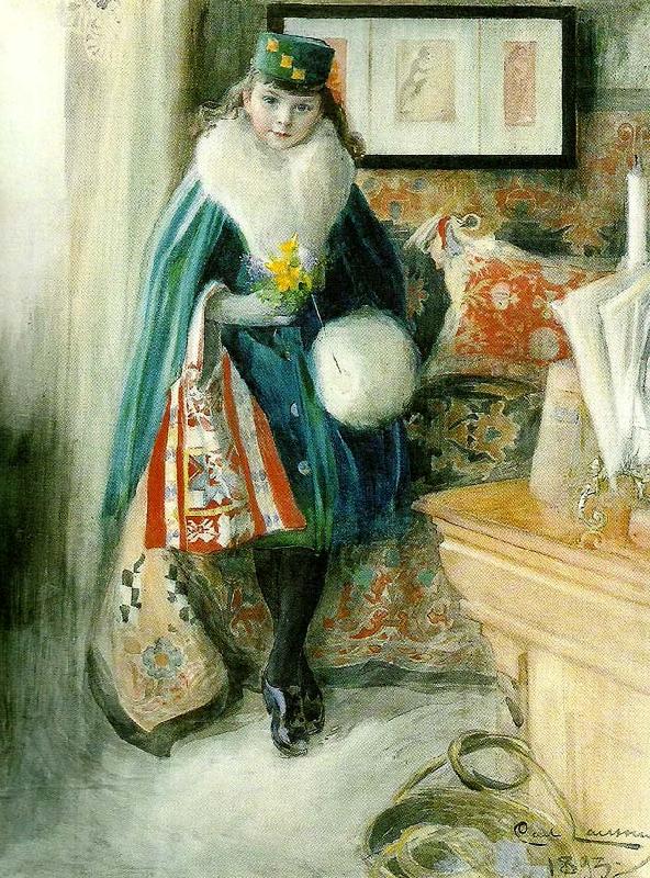 Carl Larsson fosterdottern-anna-maria oil painting picture